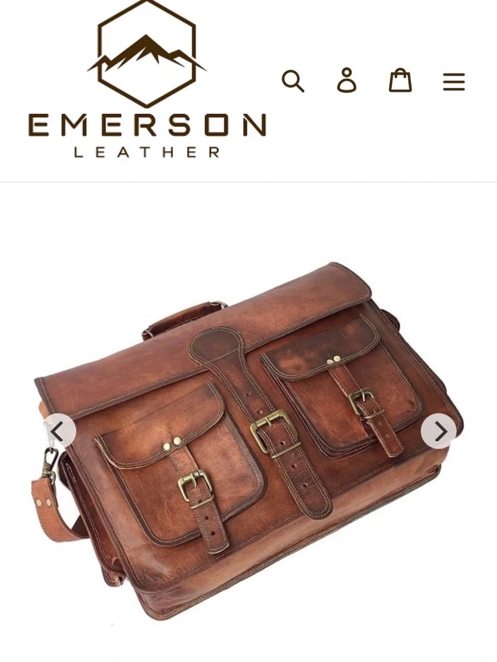 Brown Leather Convertible Backpack-Satchel. Like new